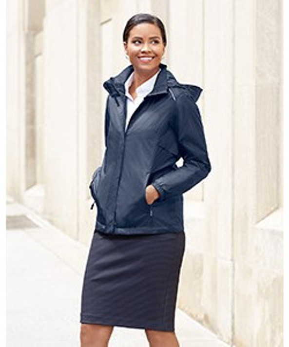 CORE365 78185 - Women's Waterproof Breathable Ripstop Jacket with Hood