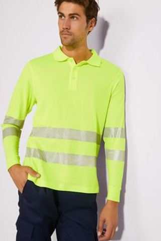 Roly HV9319 - ATRIO LS Polo technique haute visibilité à manches longues