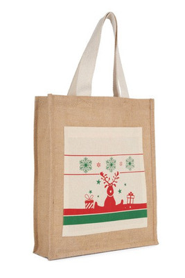 Kimood KI0732 - Shopping bag with Christmas patterns