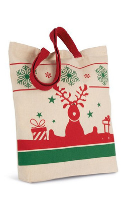 Kimood KI0733 - Sac shopping avec motifs de Noël