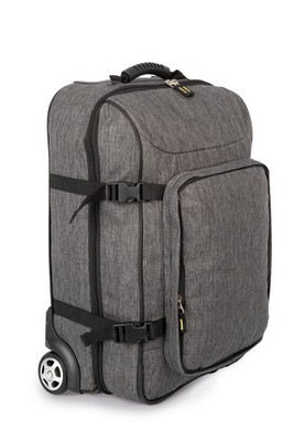 Kimood KI0847 - Polyester Hand Luggage Trolley with Embroidery Panel