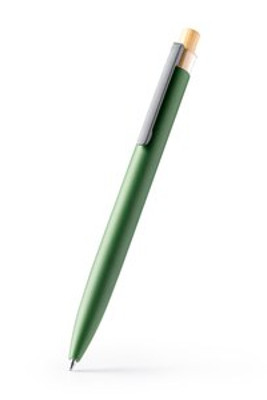 TANSA Unique pen with bamboo push-button and recycled aluminium body in an elegant matte finish - EgotierPro BL1078