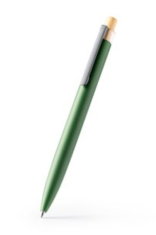 TANSA Unique pen with bamboo push-button and recycled aluminium body in an elegant matte finish - EgotierPro BL1078
