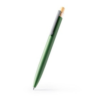 TANSA Unique pen with bamboo push-button and recycled aluminium body in an elegant matte finish - EgotierPro BL1078