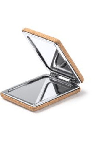 SANTIS Folding Mirror - Cork & Chrome - EgotierPro ES1143