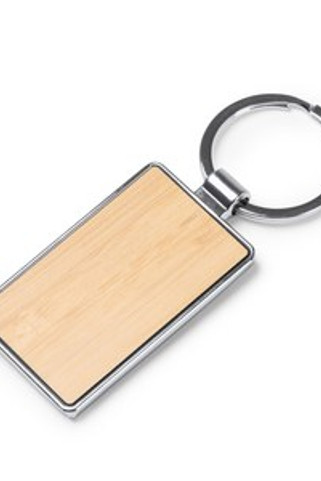 KARBY Bamboo Keychain - Metal Finish - EgotierPro KO1147