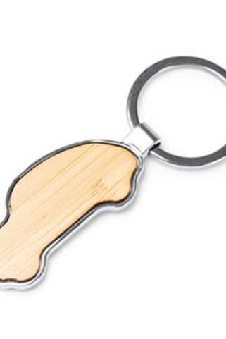 TESLAR Bamboo Car Keychain - EgotierPro KO1190