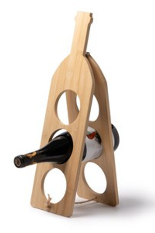 ALSAC Wooden Bottle Rack - EgotierPro MJ1134