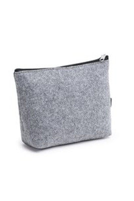AVIRA Recycled Felt Toiletry Bag - EgotierPro NE1136