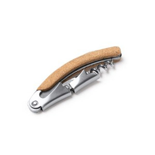 Tire-bouchon BRAKEL en acier/liège - EgotierPro SC1233