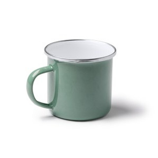 CARDIF Retro-style enameled metal mug - EgotierPro TZ1213