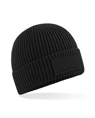 Beechfield B442R - Eco-Friendly Ribbed Knit Beanie with Patch