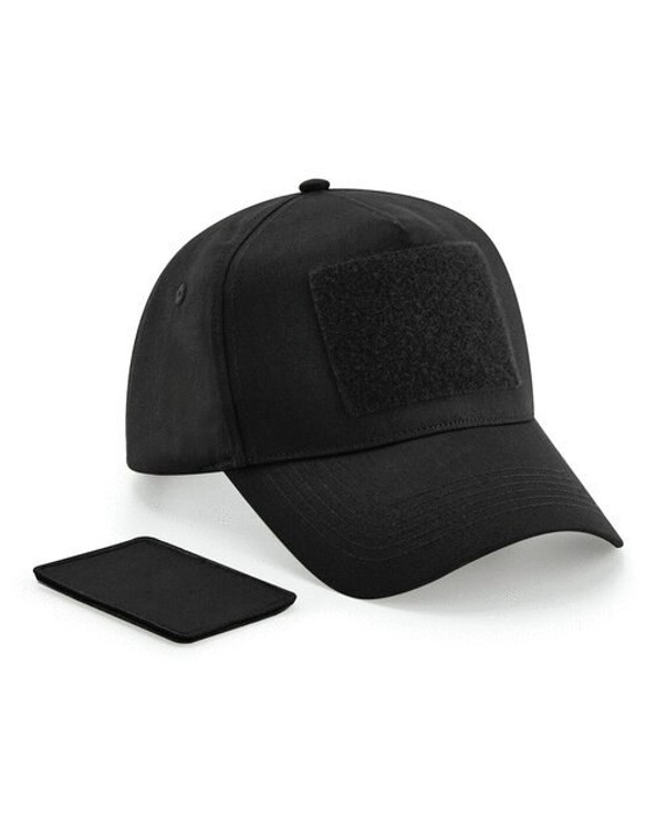Beechfield B638 - Customizable 5 Panel Cotton Cap with Removable Patch
