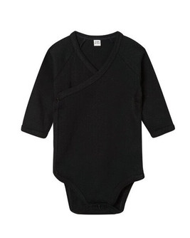 Babybugz BZ60 - Organic Cotton Long Sleeve Kimono Baby Bodysuit