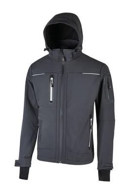 U-Power UPFU187 - Weerbestendige Softshell Jas met Fluorescerende Details