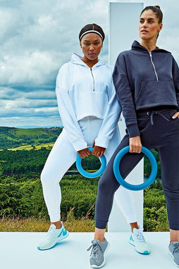 TriDri TD077 - Ladies Alice Half-Zip Hooded Sweatshirt