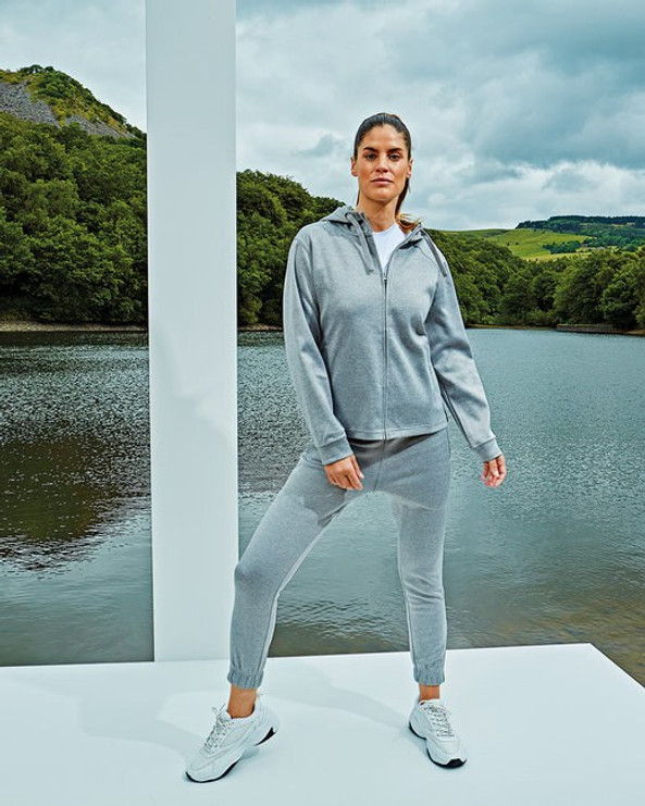 TriDri TD498 - Ladies Spun Dyed Full-Zip Hooded Sweatshirt