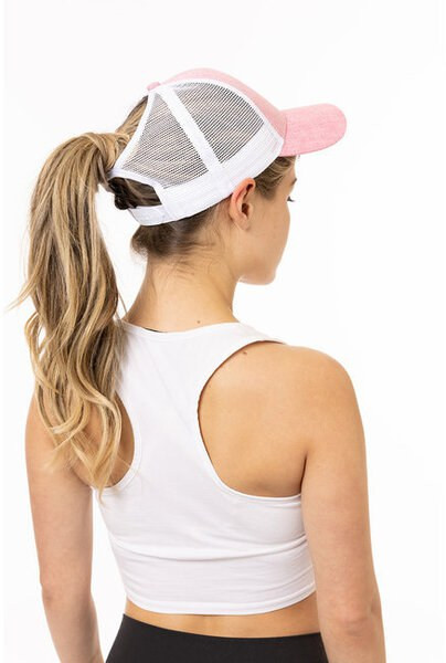 Big Accessories BA540P - Sport Ponytail Trucker