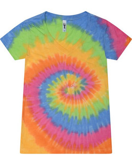 Tie-Dye 1075CD - Ladies V-Neck T-Shirt