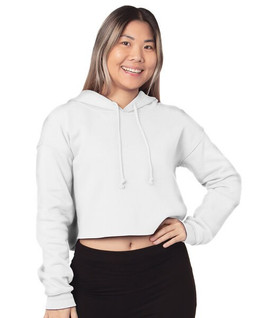 Bayside 7750 - Ladies Cropped Pullover Hooded Sweatshirt