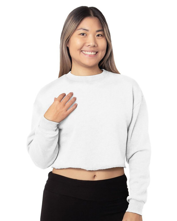 Bayside 7725 - Ladies Crop Crewneck