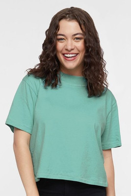LAT 3518 - Camiseta Boxy para Mujer de Estilo Casual