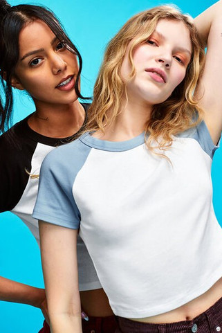 Bella+Canvas 1201 - Ladies Micro Ribbed Raglan Baby Tee