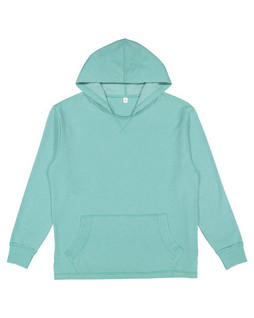 LAT 6936 - Adult Vintage Wash Fleece Hooded Sweatshirt