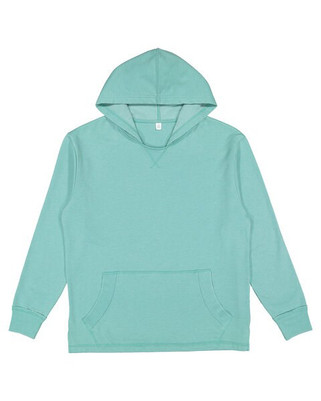 LAT 6936 - Adult Vintage Wash Fleece Hooded Sweatshirt