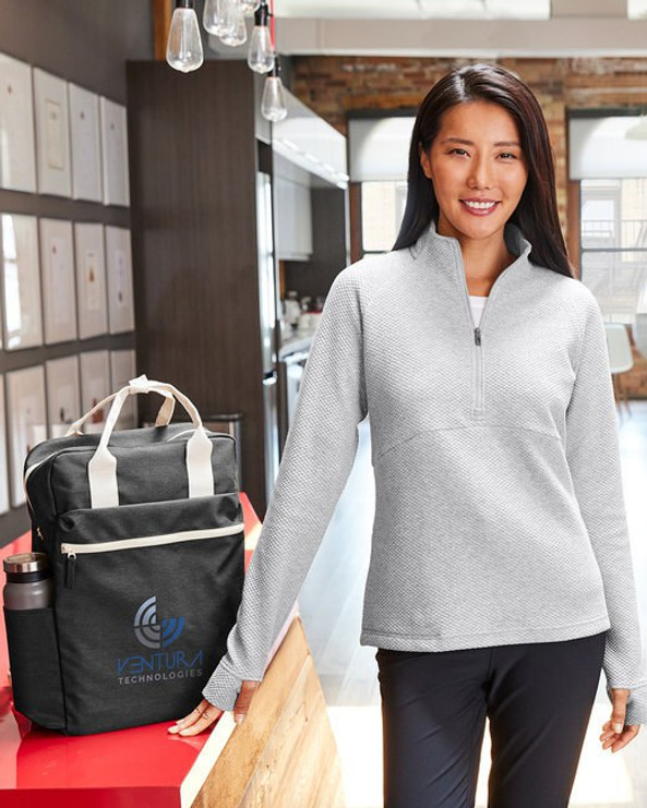 North End NE725W - Ladies Spirit Textured Quarter-Zip
