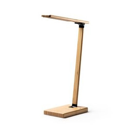 MARSAL Foldable bamboo table lamp with in-built 10W wireless charger - EgotierPro CR2990