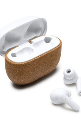 FOLK Wireless earbuds in recycled ABS and natural cork - EgotierPro EP3045