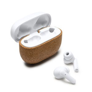 FOLK Wireless earbuds in recycled ABS and natural cork - EgotierPro EP3045