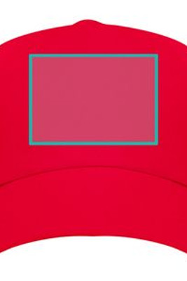 BALDER 5-panel cap in 100% polyester with high-visibility details - EgotierPro GO7033