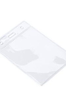 TABOR Transparent PVC badge holder in a vertical design - EgotierPro ID7068
