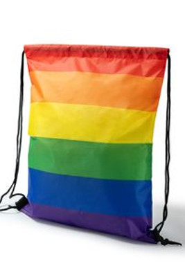 BREMEN Multicolour drawstring bag in 210D polyester - EgotierPro MO7084