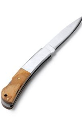 VIDUR Jackknife in stainless steel and combined grip with natural wood - EgotierPro NA3989