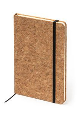 ANDROS A5 notebook with hard covers in natural cork - EgotierPro NB7988