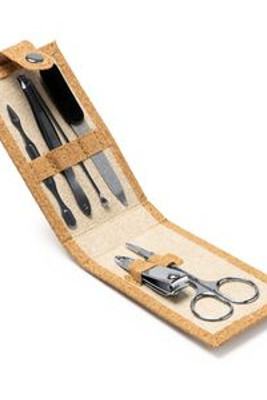 PODOX Manicure kit with cork case and snap fastener - EgotierPro SB1126