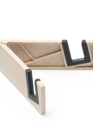 BAWEN Foldable mobile phone stand made of wheat fibre with non-slip top edges - EgotierPro SO3057