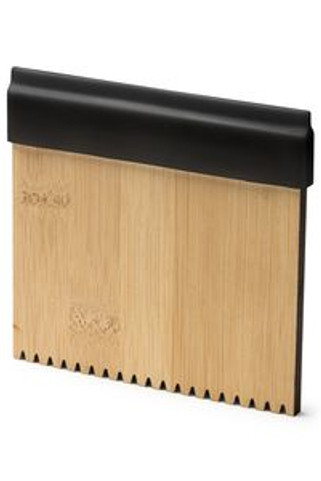NOSOK Ice scraper in bamboo with a serrated edge and a plain one - EgotierPro TO4143