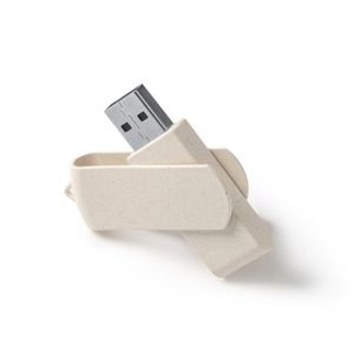 KINOX Pamięć USB z główną konstrukcją i obrotowym klipsem wykonanymi z włókna pszennego - EgotierPro US4193