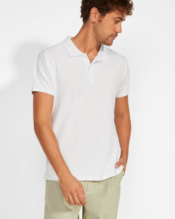 Roly PO6617 - Herren Polohemd aus Bio-Baumwolle mit kurzen Ärmeln