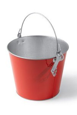 LAMBIC Metal colour bucket with aluminium bottle opener included - EgotierPro AB4208