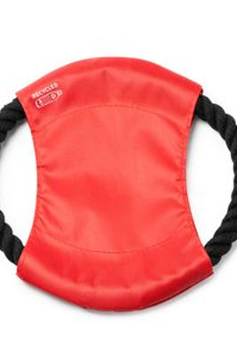 DEMAK Frisbee for pets with central fabric in RPET and cotton cord - EgotierPro AN1025