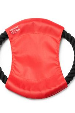 DEMAK Frisbee for pets with central fabric in RPET and cotton cord - EgotierPro AN1025