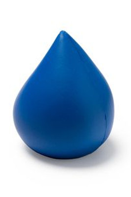 DONA Drop-shaped stress ball in plain colour PU - EgotierPro AS1232