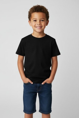 Radsow KS001Y - Comfortable Kids Cotton Blend T-Shirt