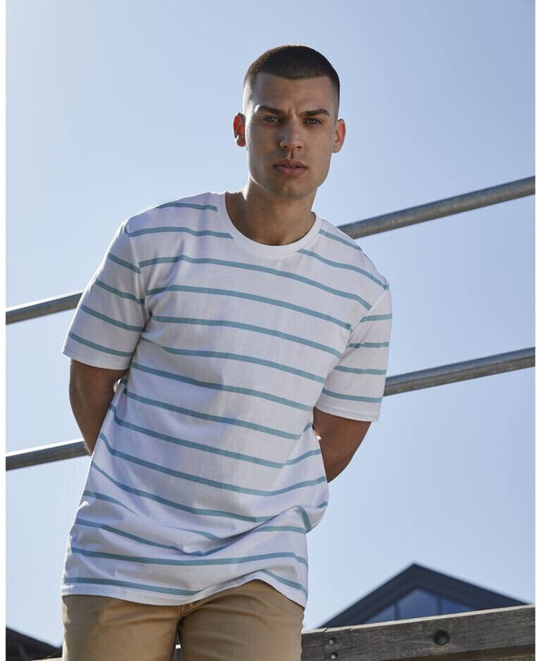 FRONT ROW FR136 - Camiseta Listrada Conforto Premium