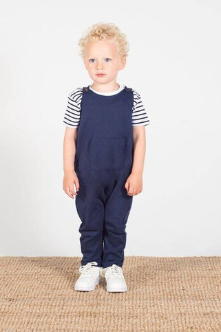 Larkwood LW651 - Eco-Friendly Organic Cotton Dungarees with Pockets